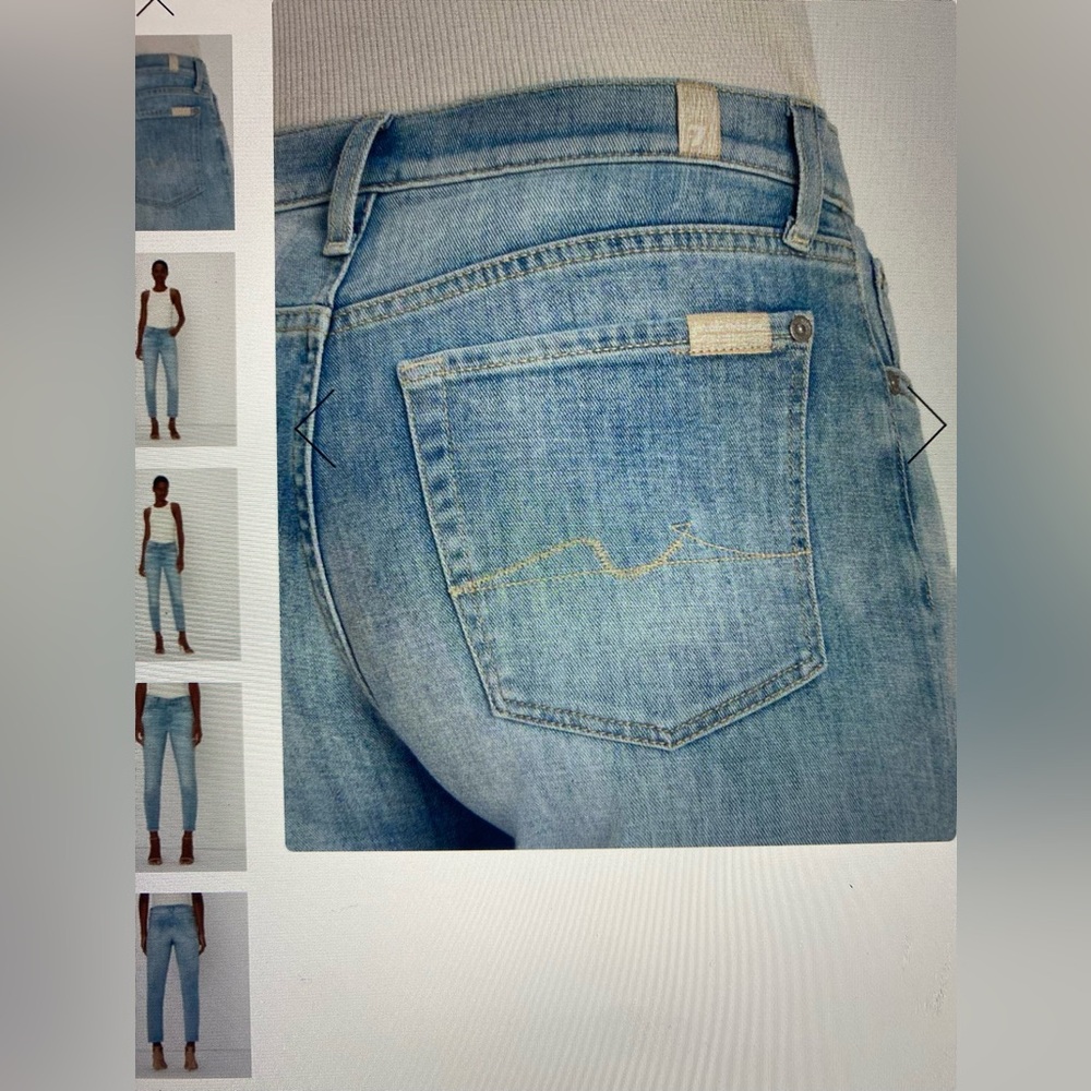 7 For All Mankind Left hand Josefina jeans in Maldon. Size 27 - boyfriend jeans